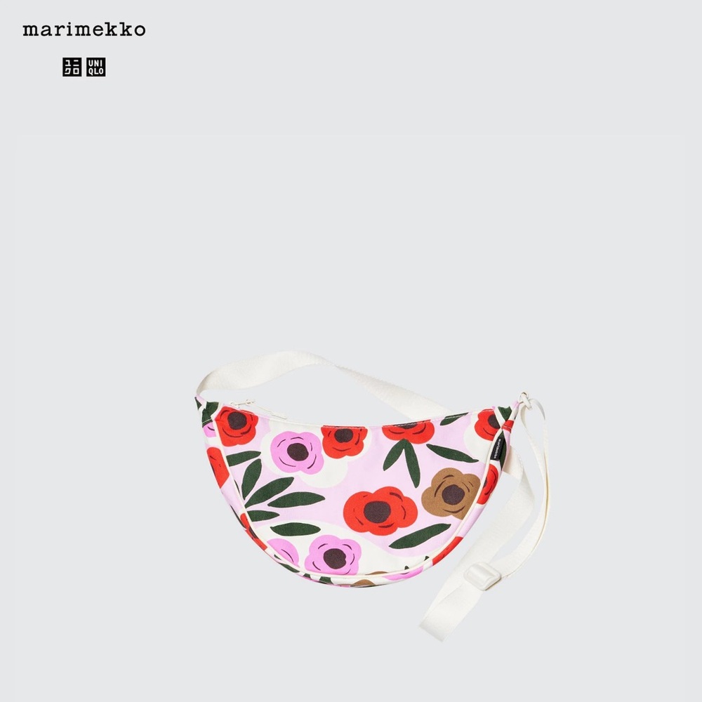 NWT Uniqlo x Marimekko Round Mini Shoulder Bag - Pink Floral
